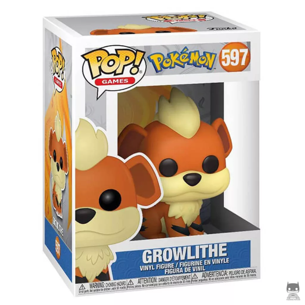 Growlithe Funko Pop! figure in its box