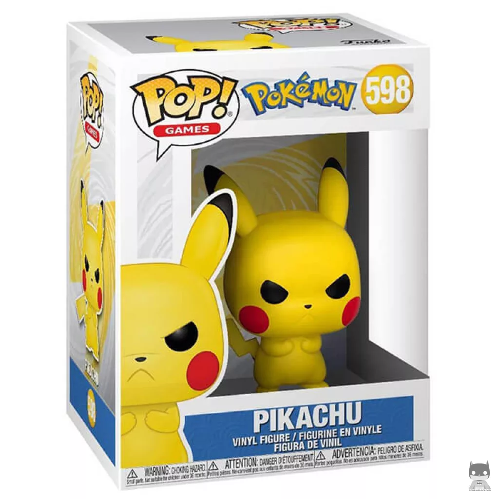 Grumpy Pikachu Funko Pop! figure in its box