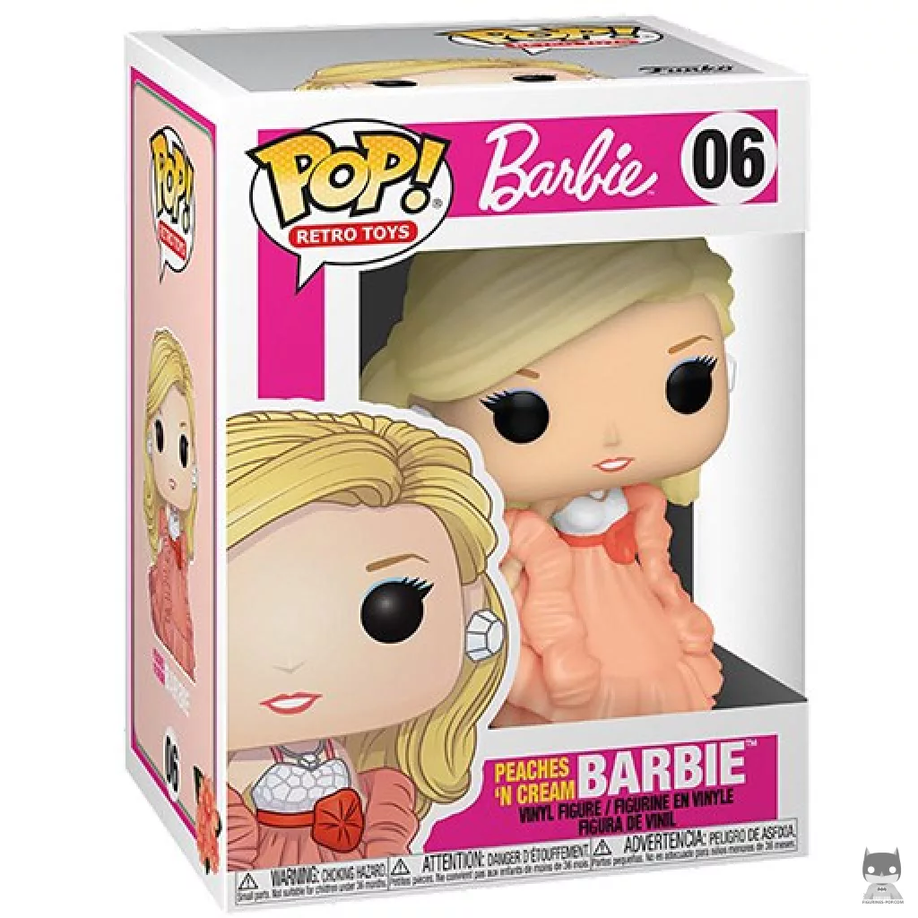 Peaches N Cream Barbie Funko Pop! figure in its box
