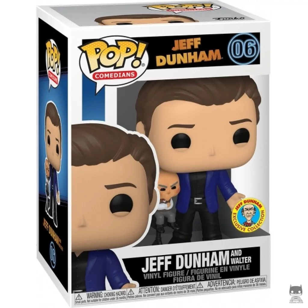 Jeff Dunham and Walter Funko Pop! figure in its box