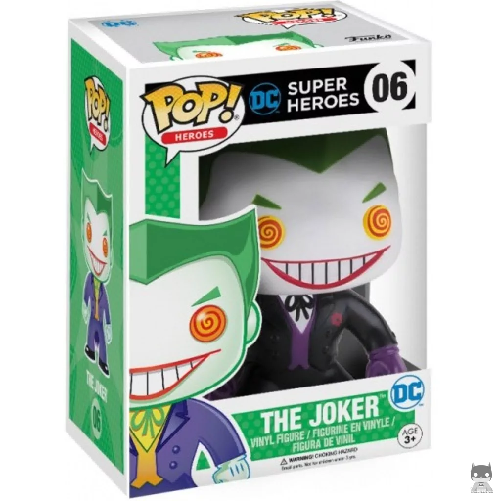 The Joker Funko Pop! figure in its box