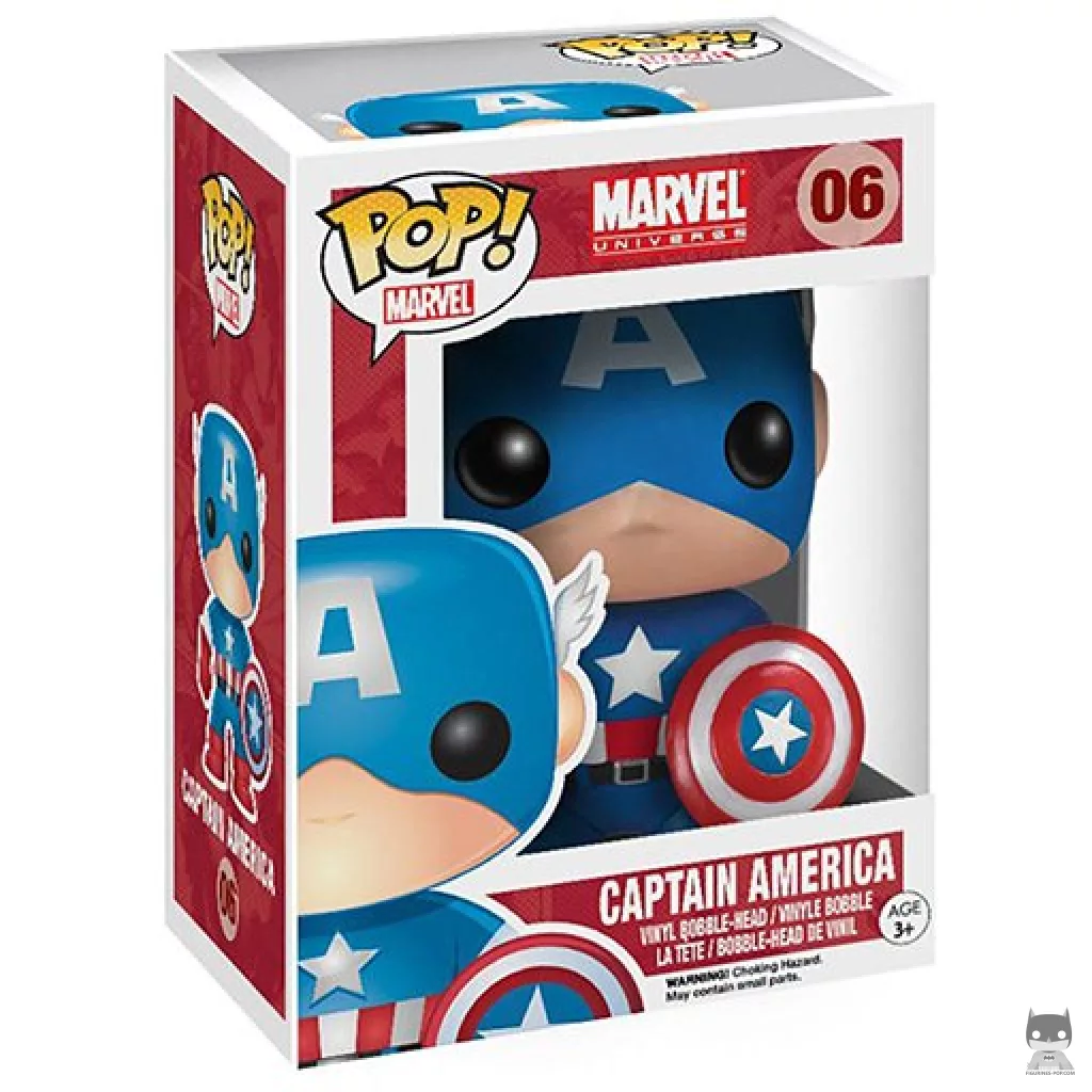 Captain America Funko Pop! figure in its box