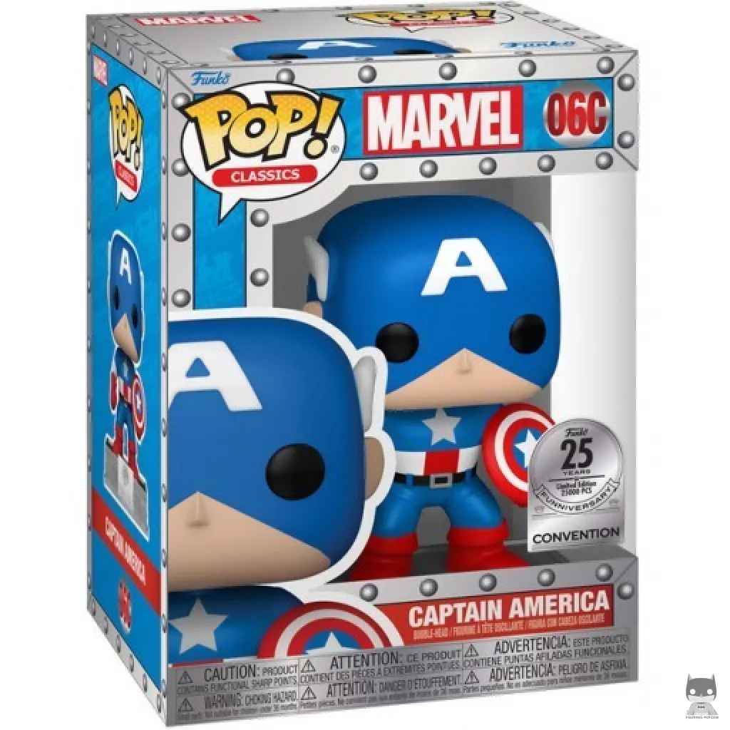 Captain America (Special 25 Years) Funko Pop! figure in its box