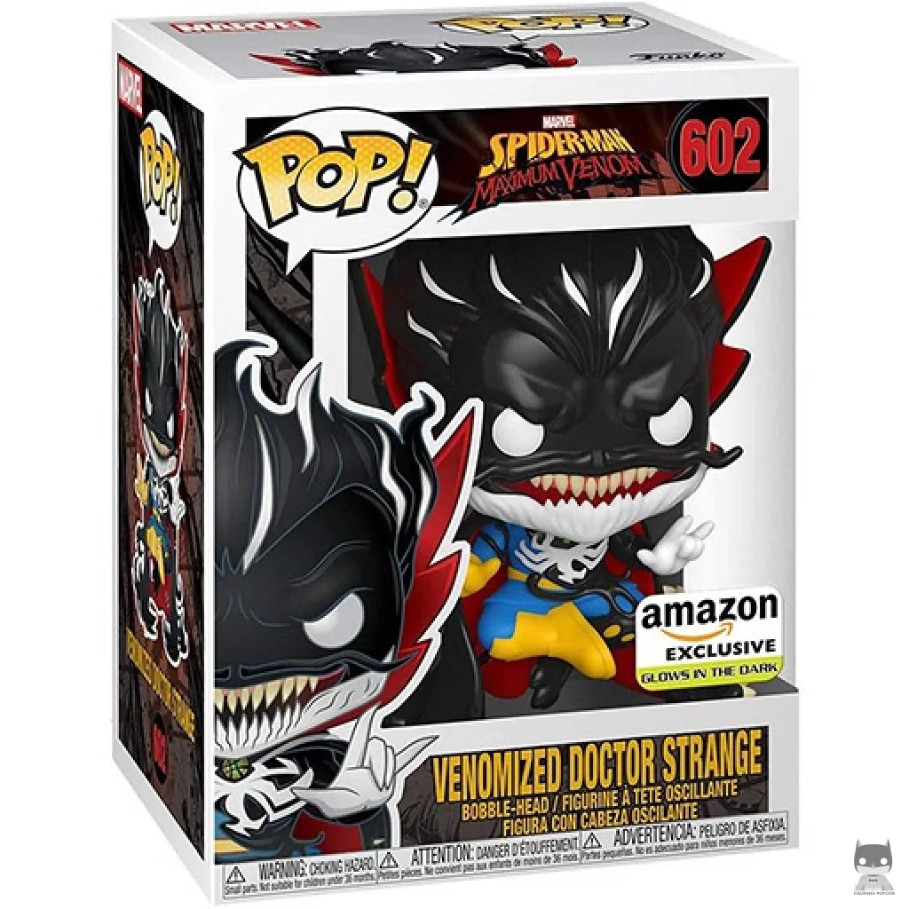 Venomized Doctor Strange Funko Pop! figure in its box