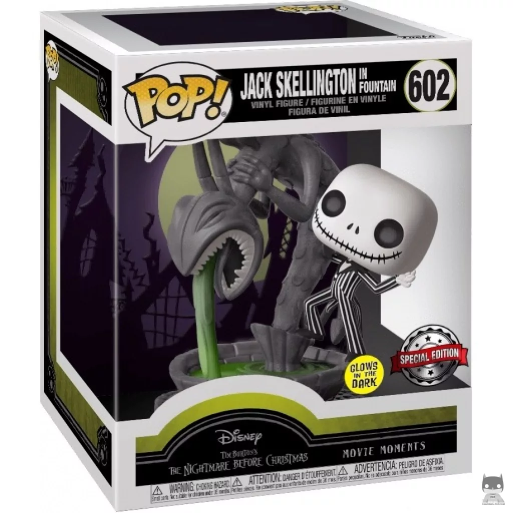 Jack Skellington in Fountain Funko Pop! figure in its box