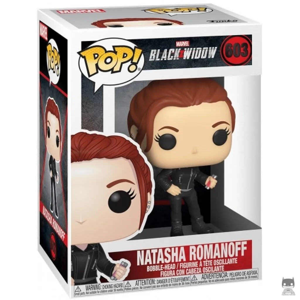 Natasha Romanoff Funko Pop! figure in its box