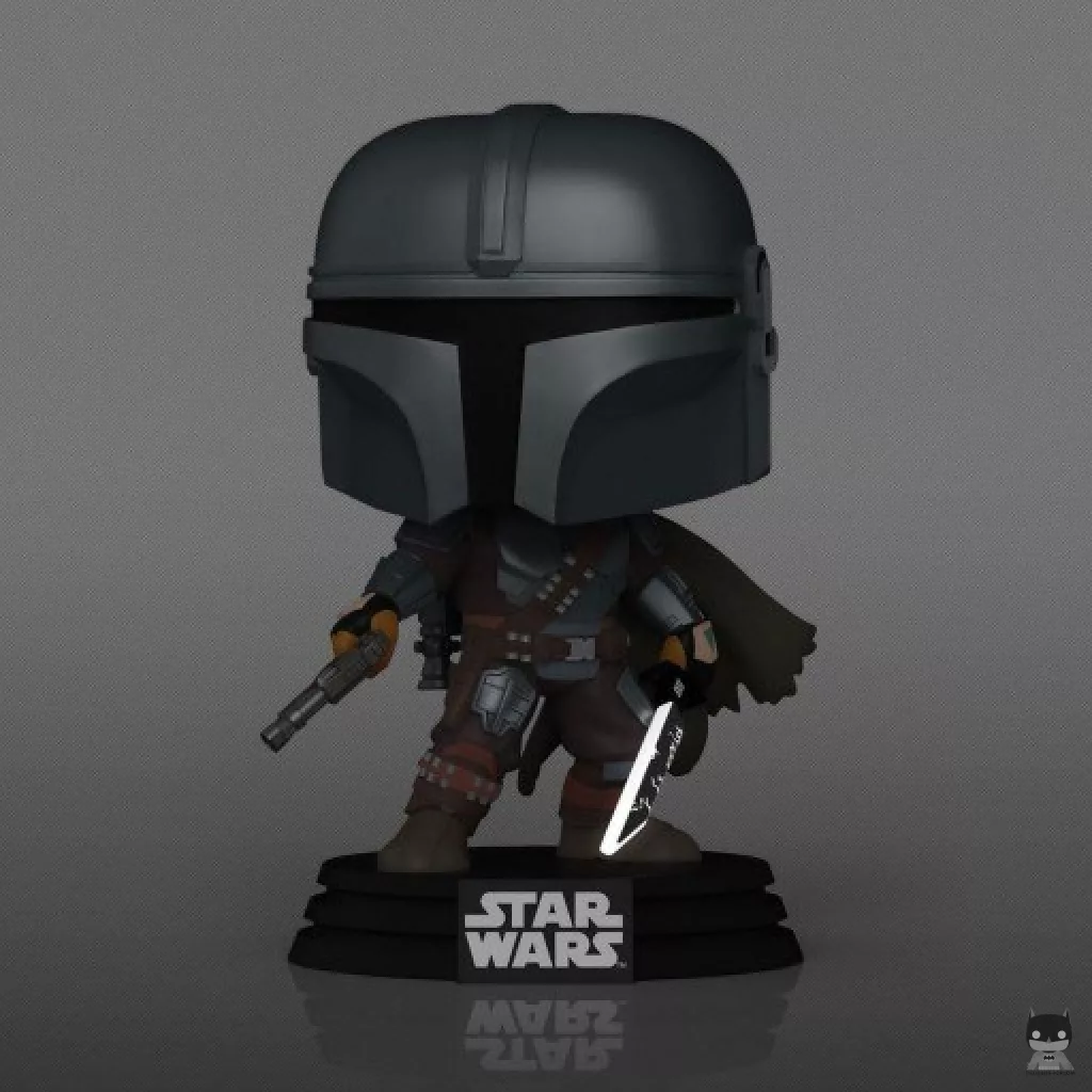 The Mandalorian with Darksaber (Glow in the Dark) Funko Pop! figure (The Mandalorian (Star Wars))