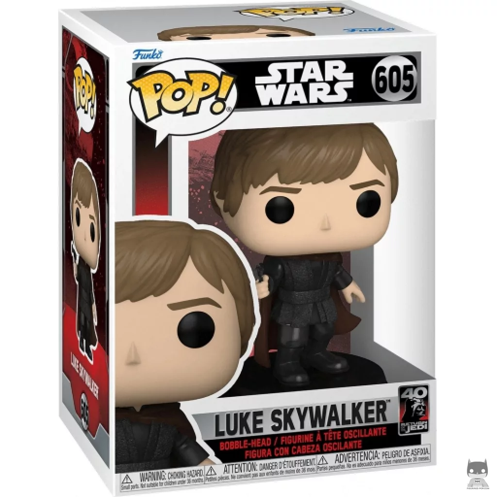 Luke Skywalker Funko Pop! figure in its box