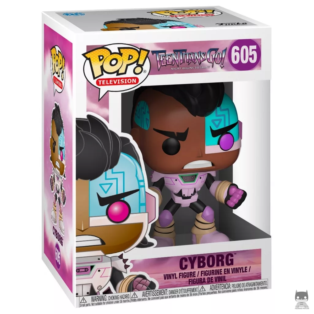 Cyborg Funko Pop! figure in its box