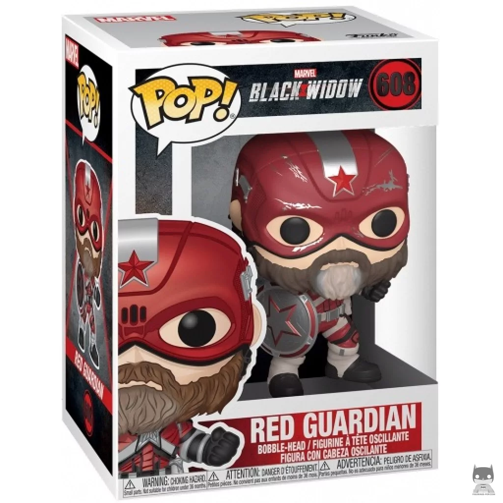Red Guardian Funko Pop! figure in its box