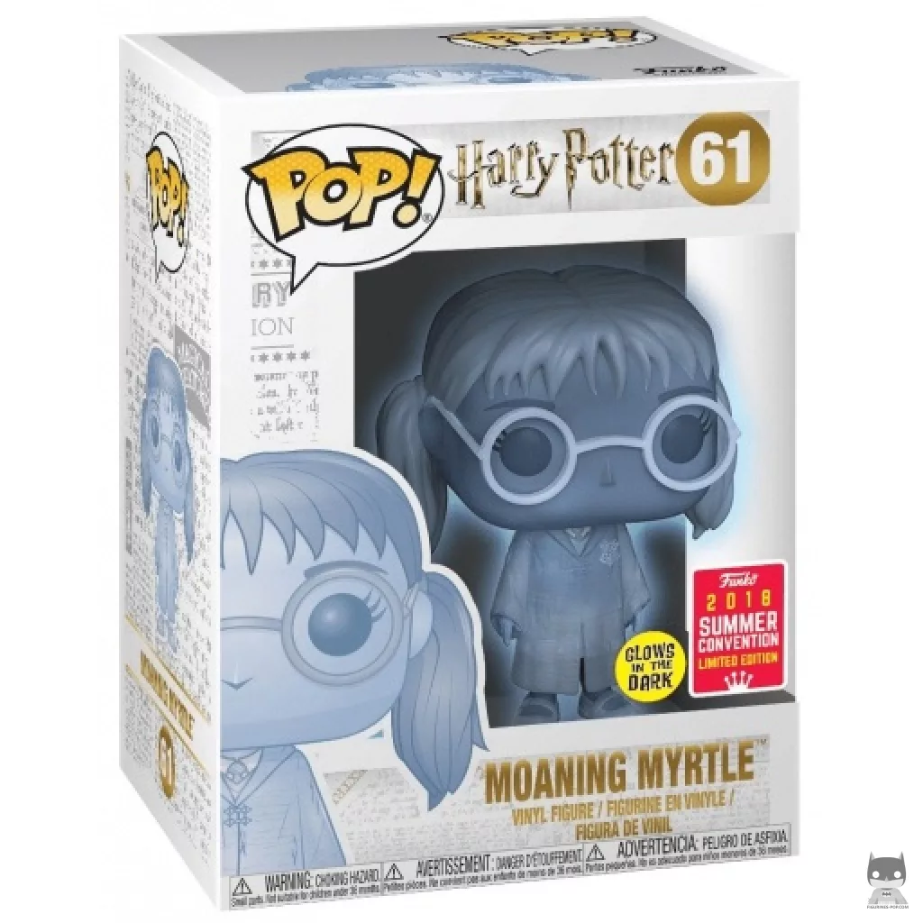 Moaning Myrtle (Translucent & Glow in the Dark) Funko Pop! figure in its box