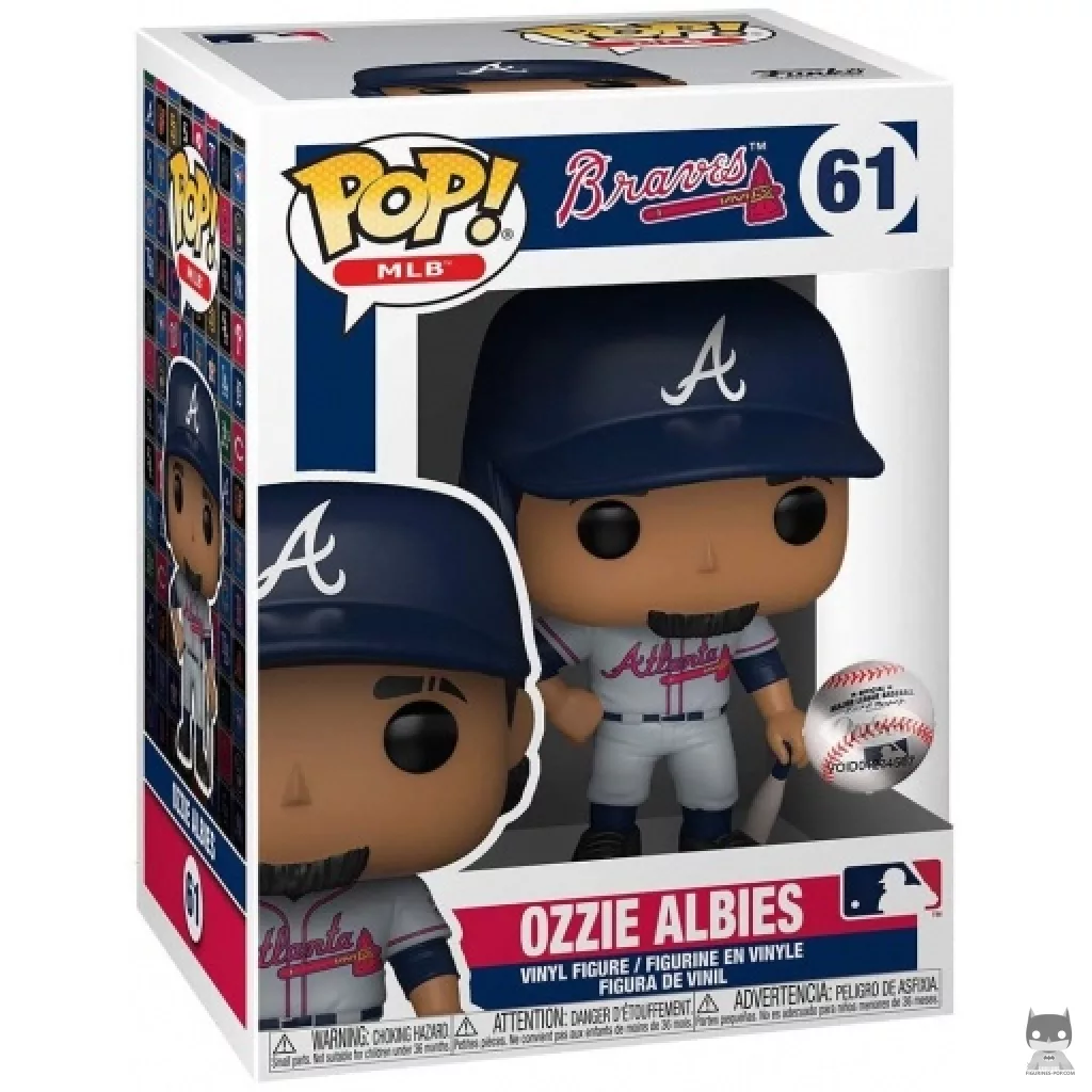 Ozzie Albies Funko Pop! figure in its box