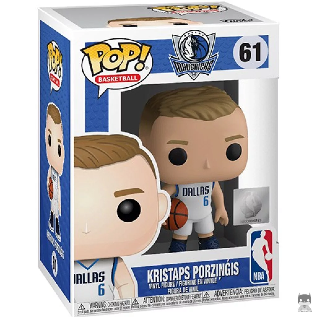 Kristaps Porzingis Funko Pop! figure in its box