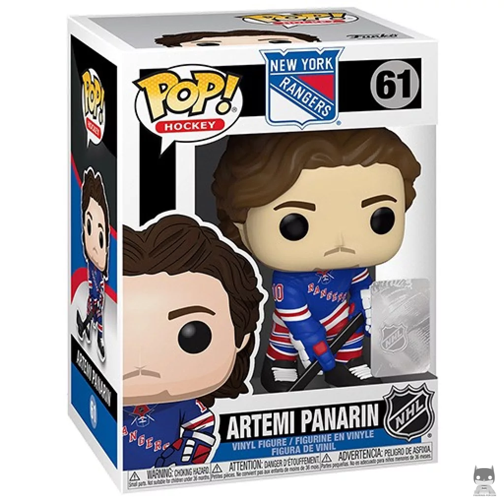 Artemi Panarin Funko Pop! figure in its box