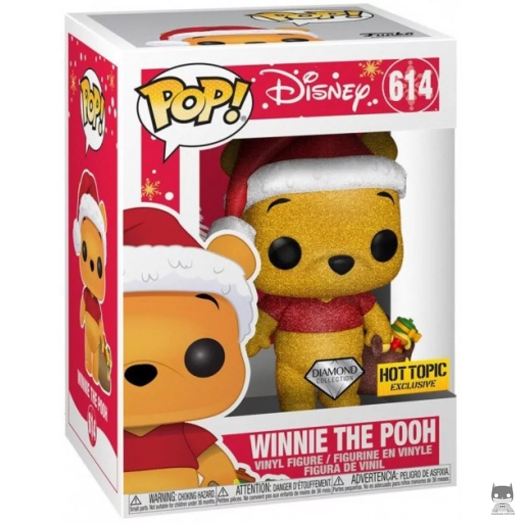 Winnie the Pooh Christmas (Diamond Glitter) Funko Pop! figure in its box