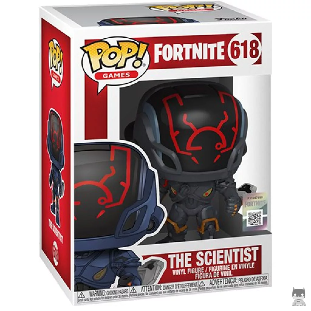 The Scientist Funko Pop! figure in its box