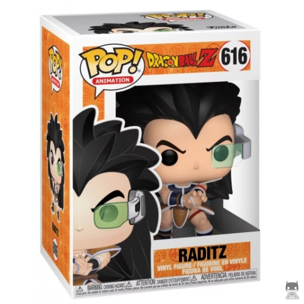 Raditz Funko Pop! figure in its box