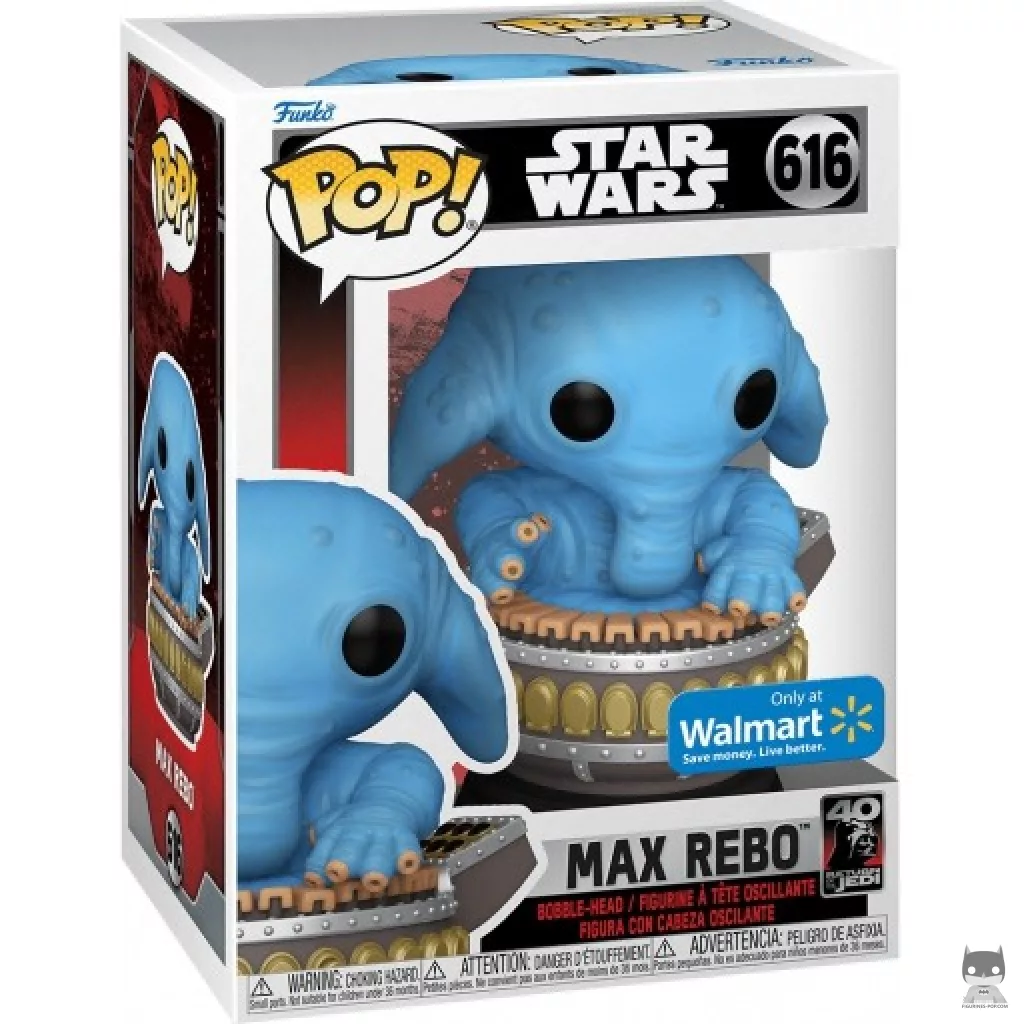 Max Rebo Funko Pop! figure in its box