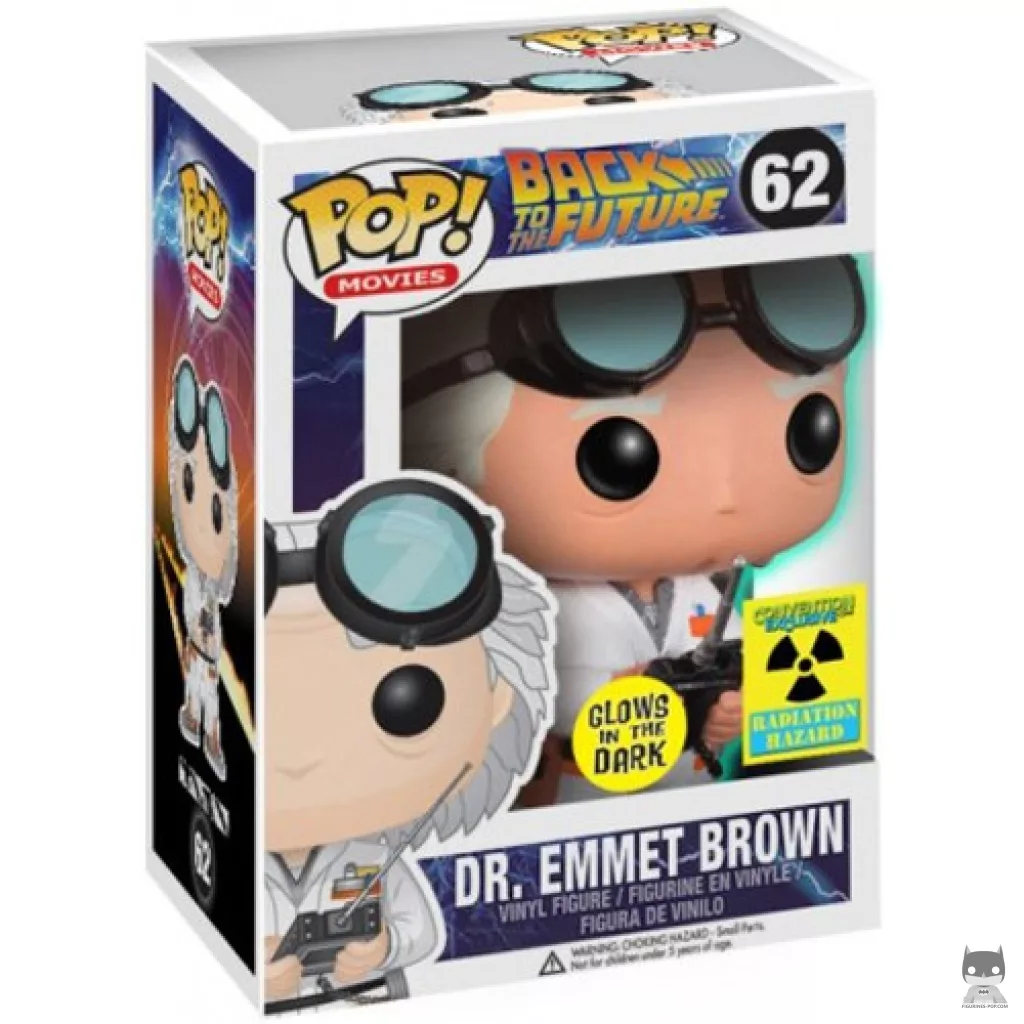 Dr. Emmett Brown (Glow in the Dark) Funko Pop! figure in its box