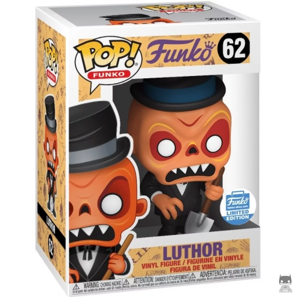 Luthor Funko Pop! figure in its box
