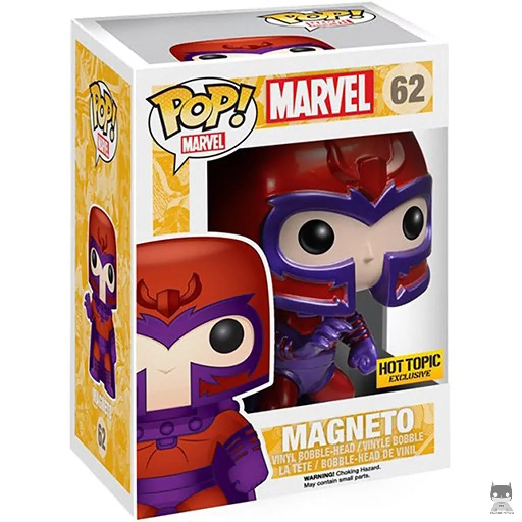 Magneto (Metallic) Funko Pop! figure in its box