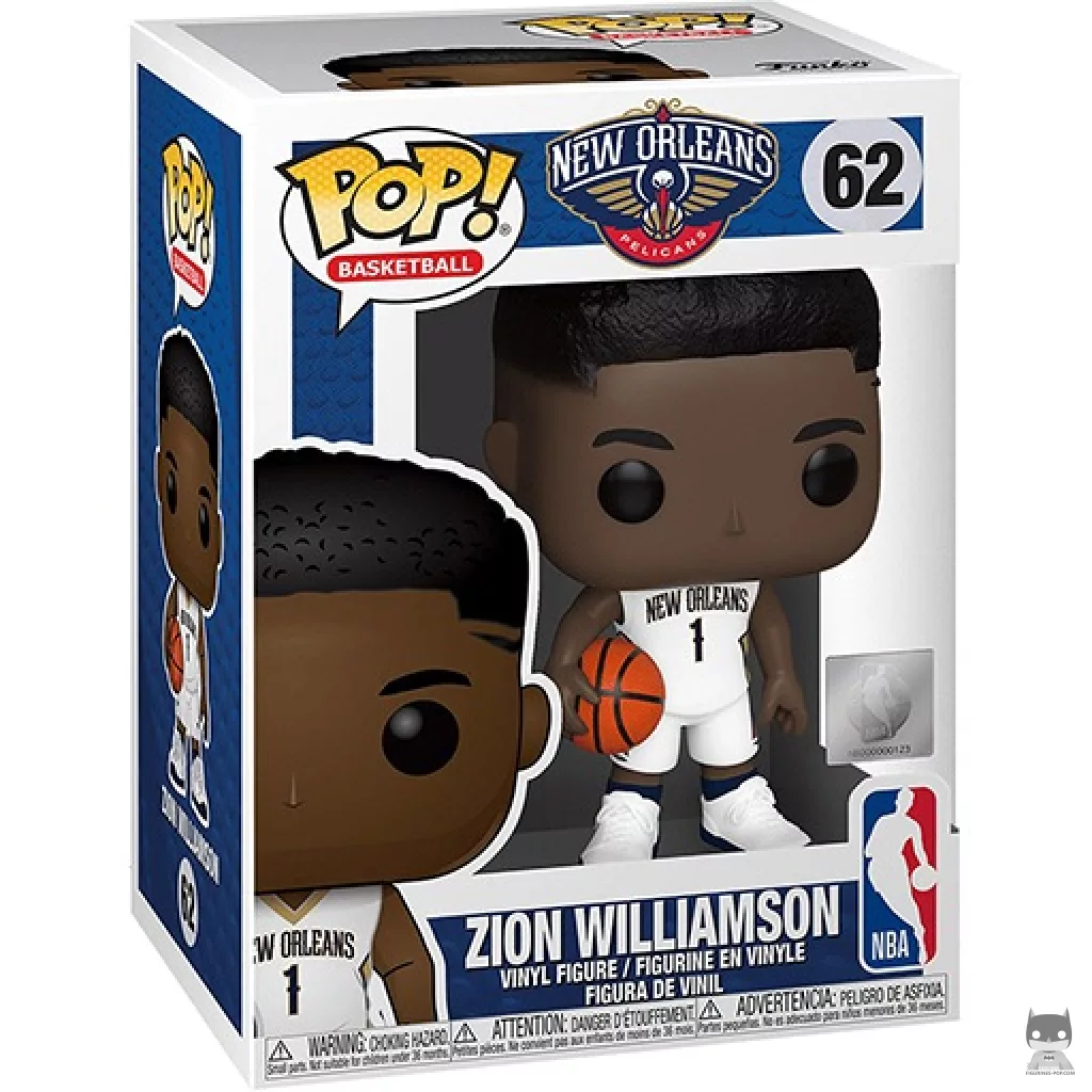 Zion Williamson Funko Pop! figure in its box