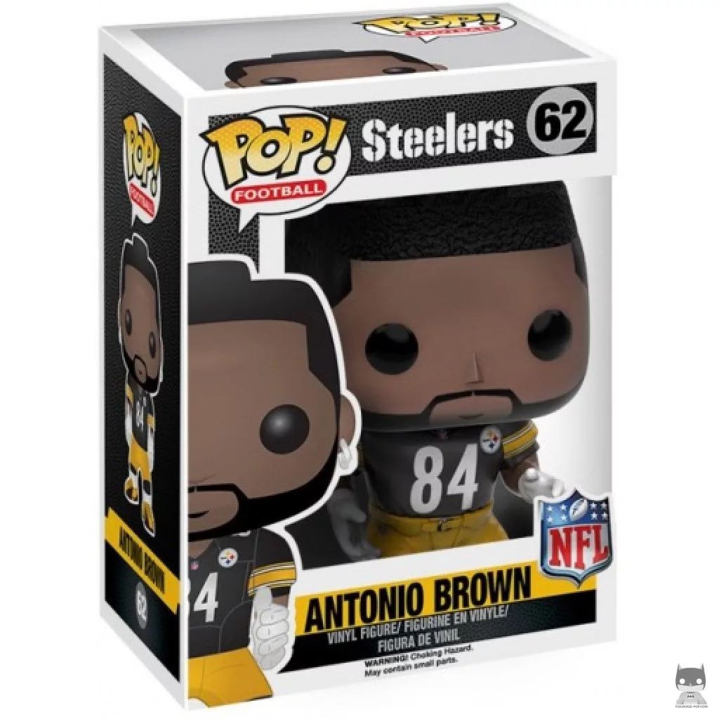 Antonio Brown Funko Pop! figure in its box