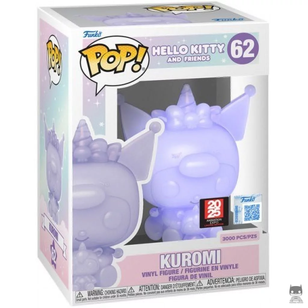 Kuromi (Translucent) Funko Pop! figure in its box