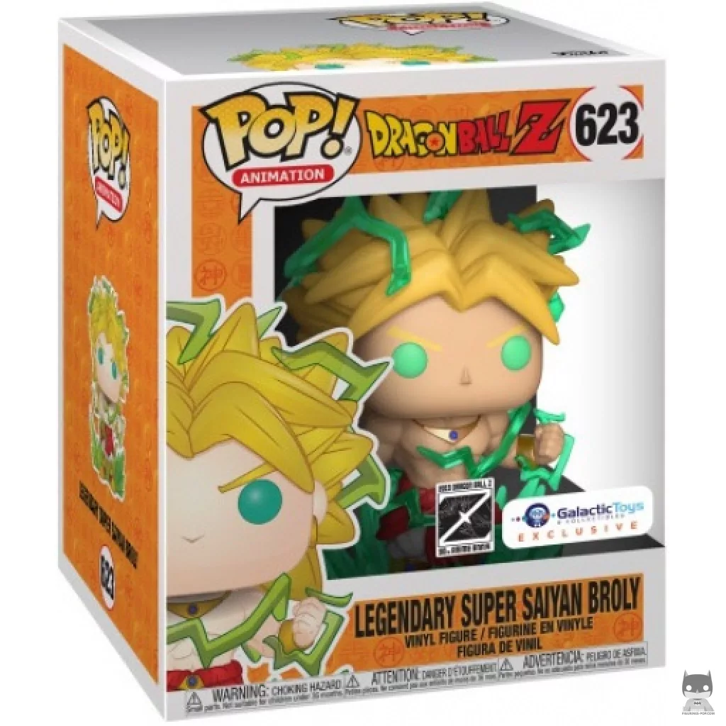 Broly (Supersized) Funko Pop! figure in its box