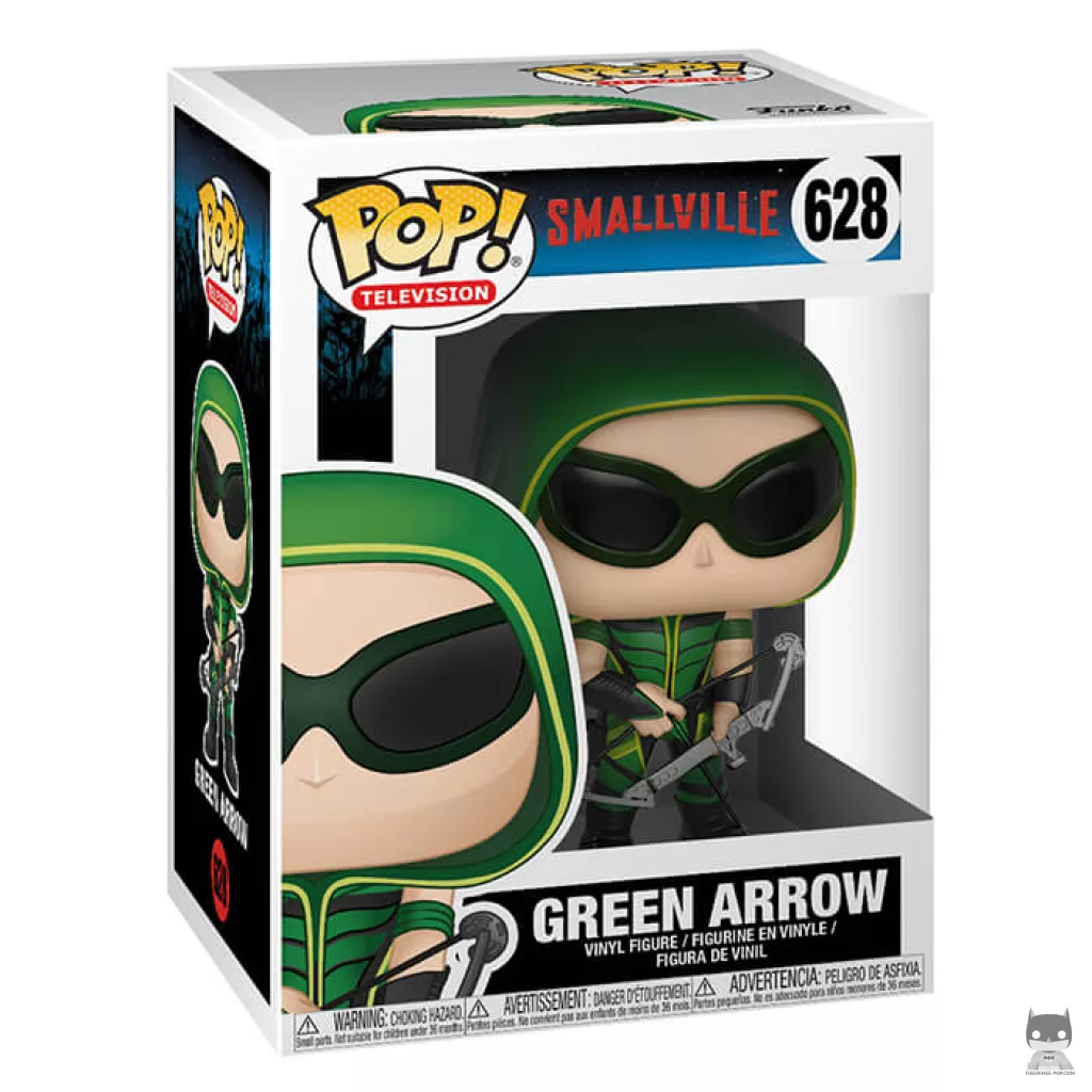 Green Arrow with glasses Funko Pop! figure in its box