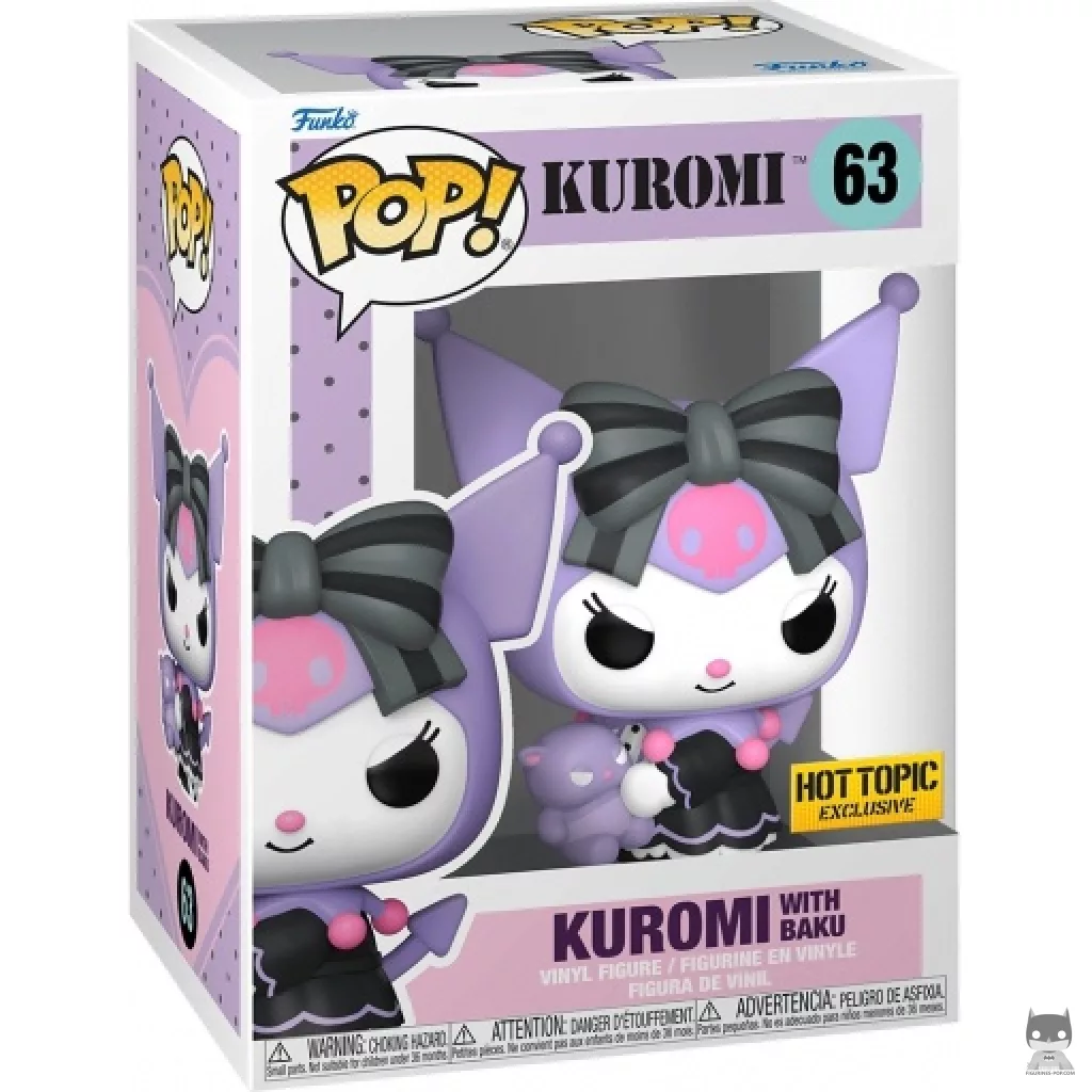 Kuromi with Baku Funko Pop! figure in its box
