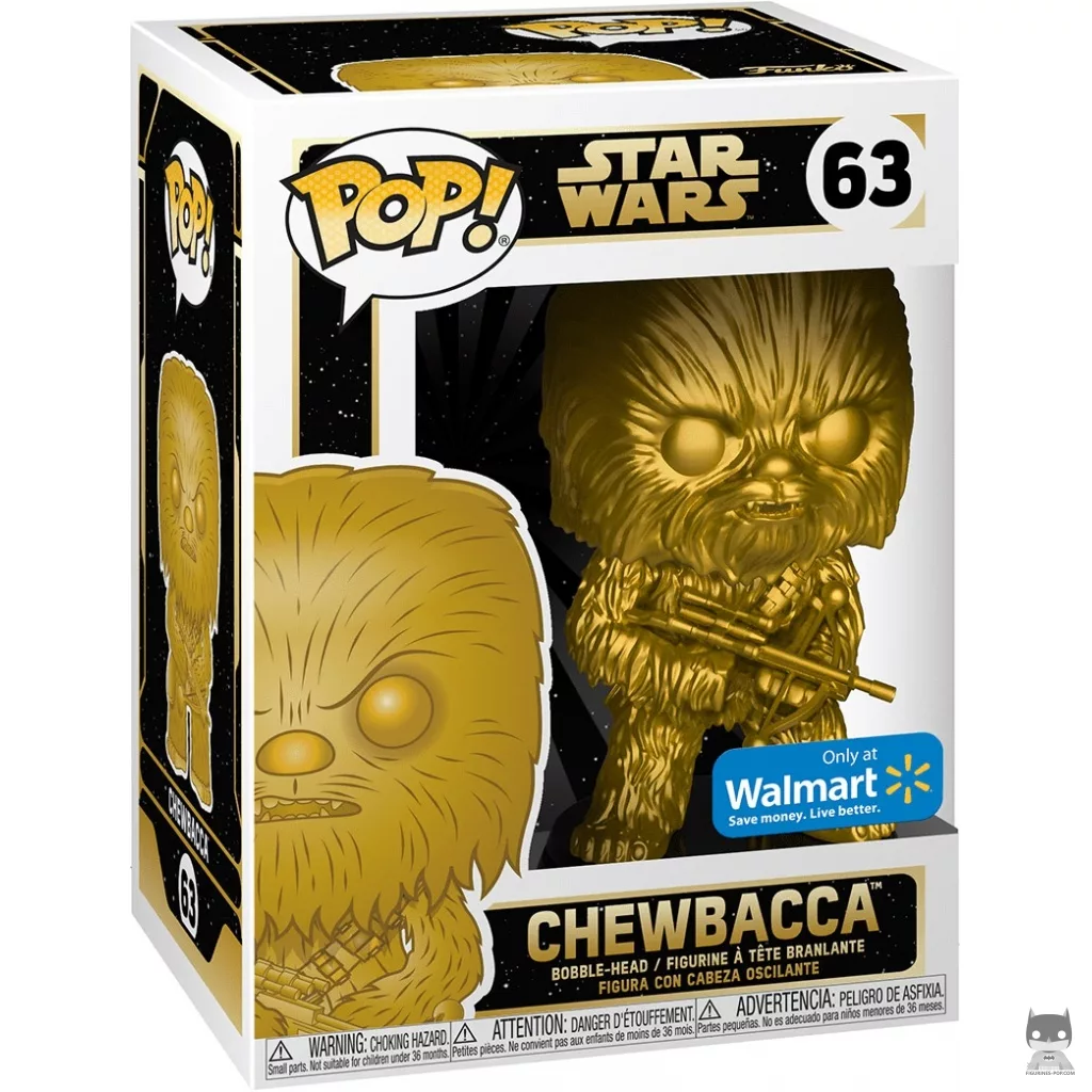 Chewbacca (Gold) Funko Pop! figure in its box