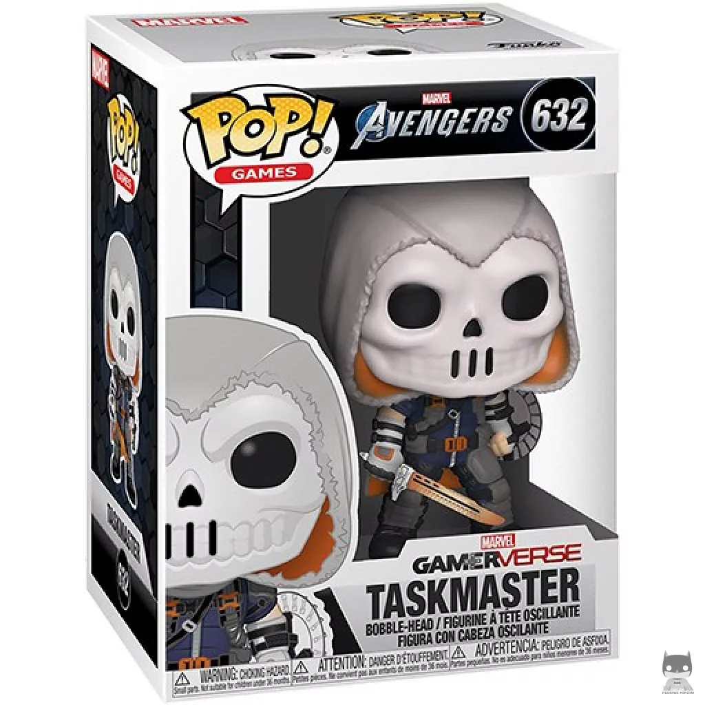 Taskmaster Funko Pop! figure in its box