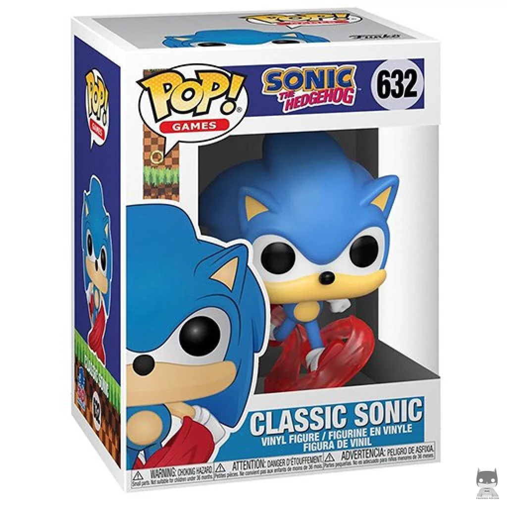 Classic Sonic Funko Pop! figure in its box