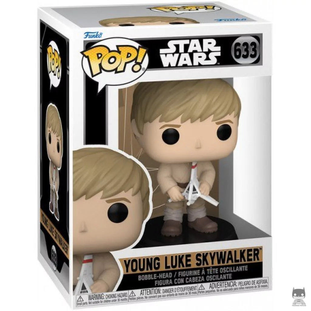 Young Luke Skywalker Funko Pop! figure in its box