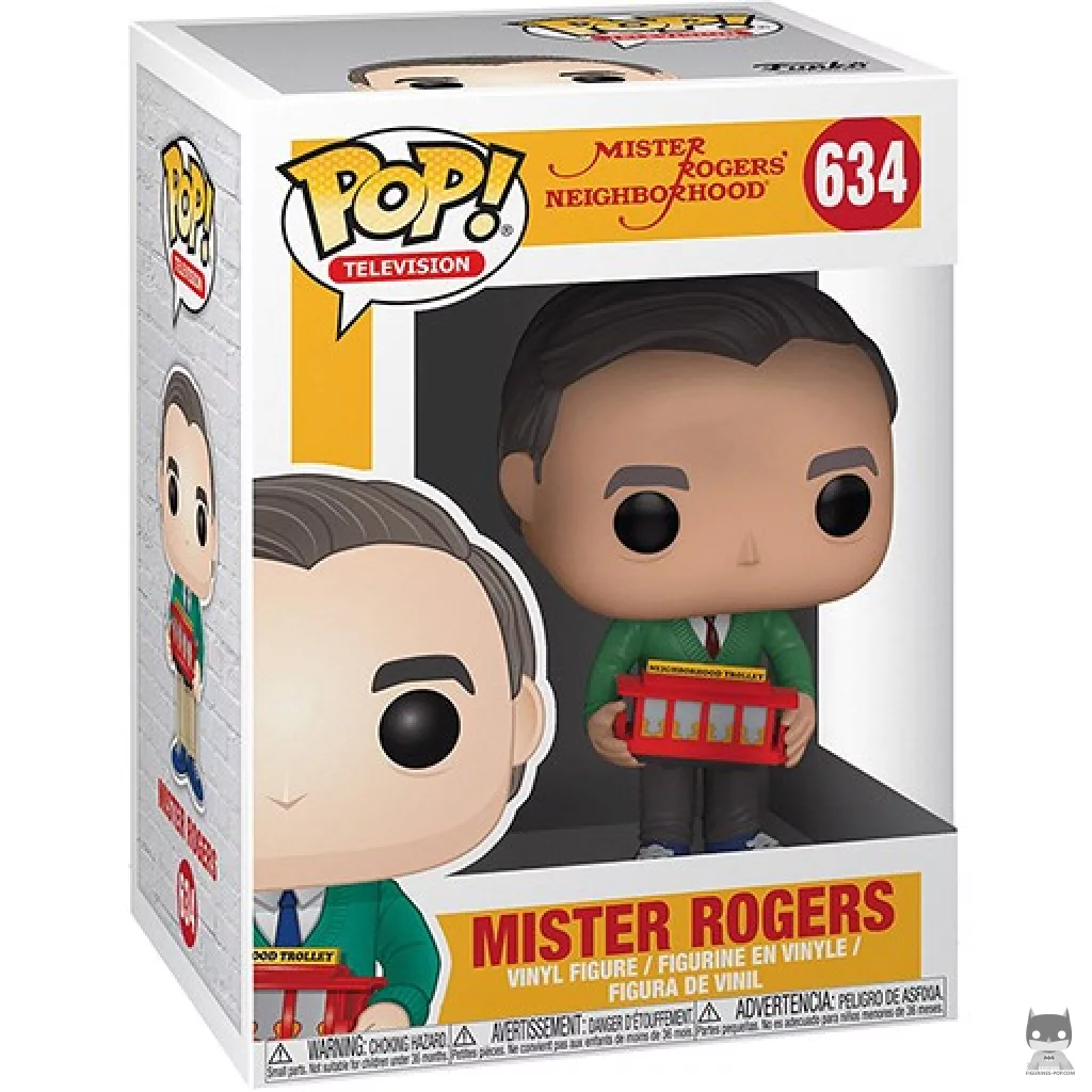Mister Rogers Funko Pop! figure in its box