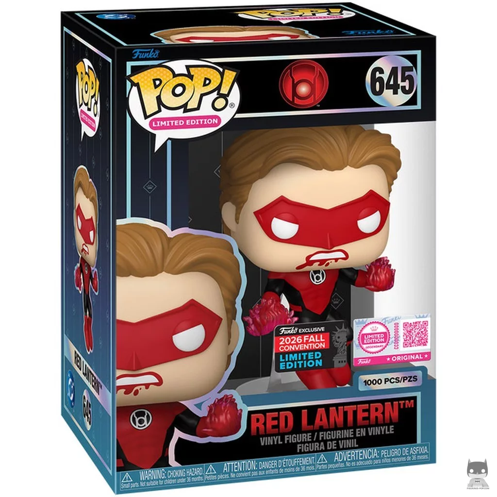 Red Lantern Funko Pop! figure in its box