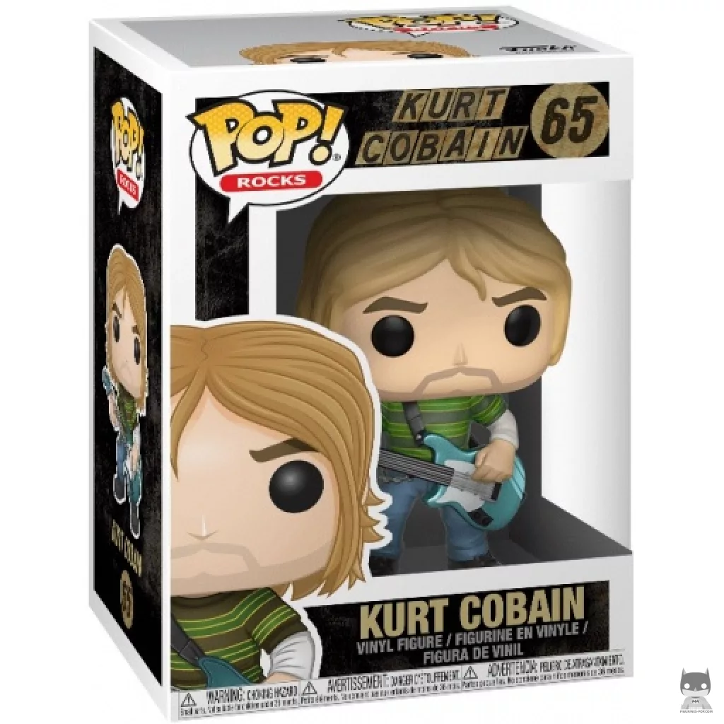 Kurt Cobain Funko Pop! figure in its box