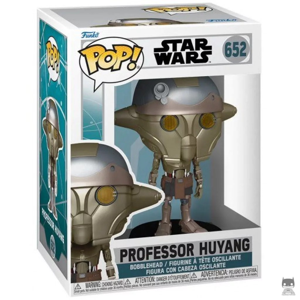 Professor Huyang Funko Pop! figure in its box