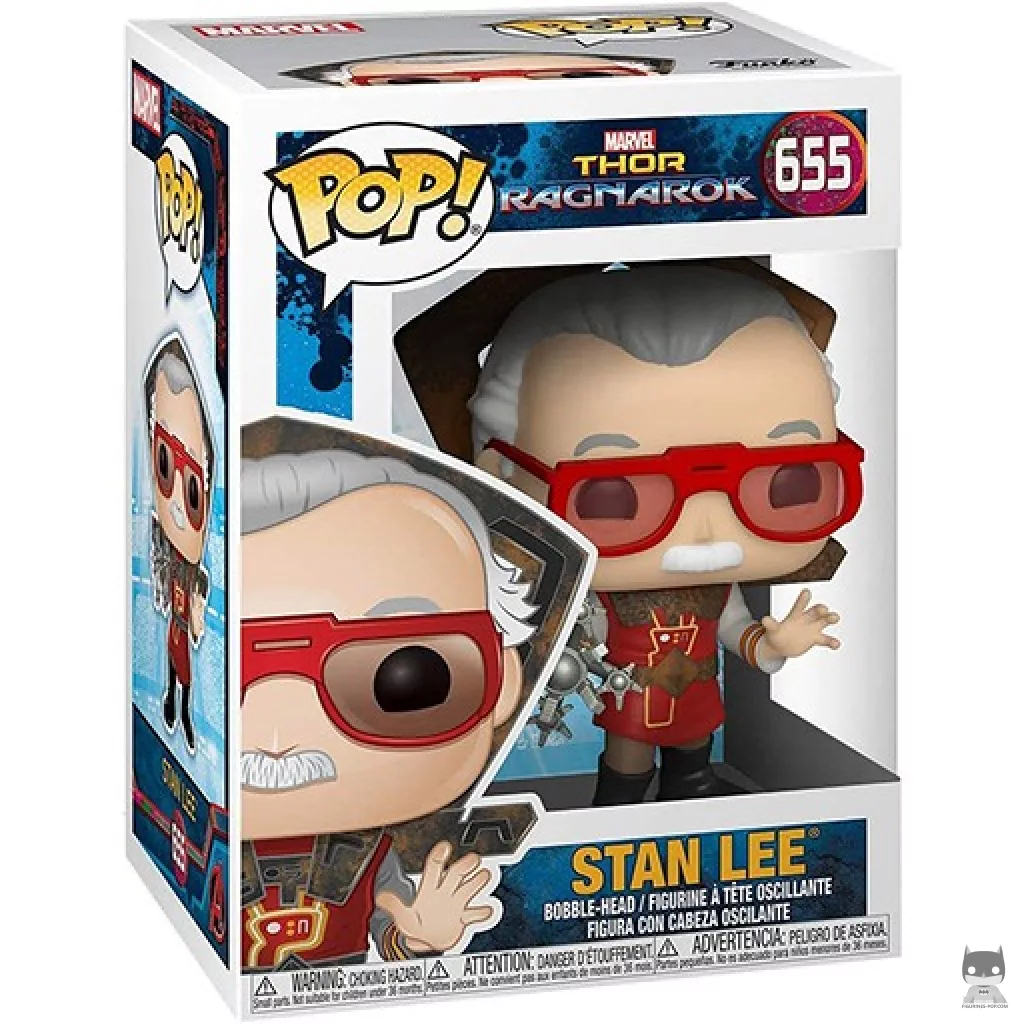 Stan Lee in Ragnarok Outfit Funko Pop! figure in its box