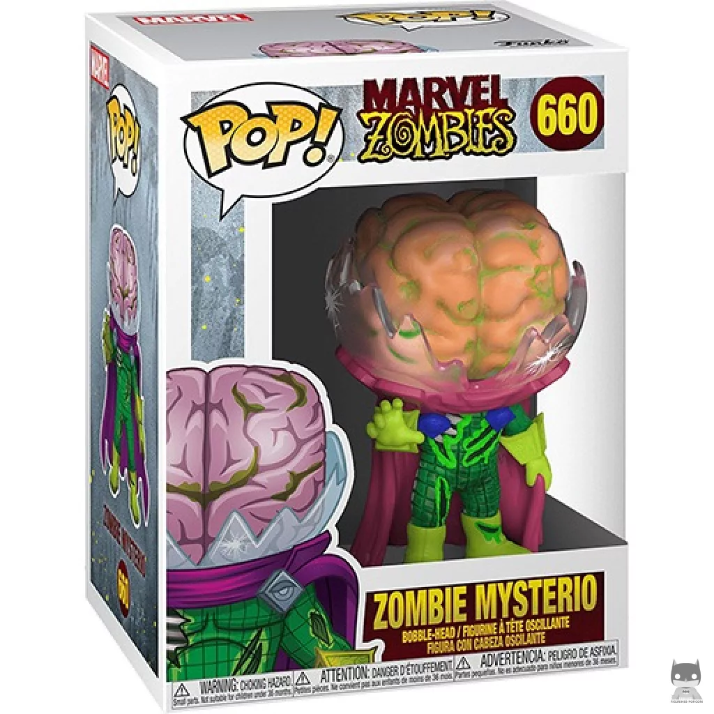 Zombie Mysterio Funko Pop! figure in its box