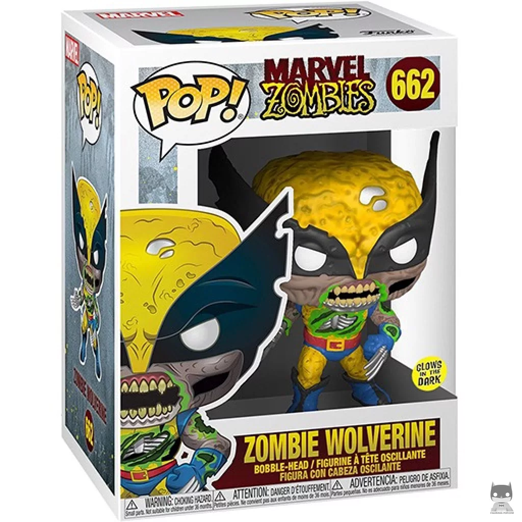 Zombie Wolverine Funko Pop! figure in its box