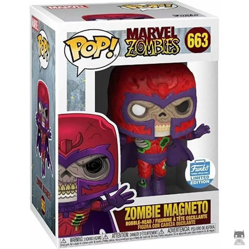 Zombie Magneto Funko Pop! figure in its box