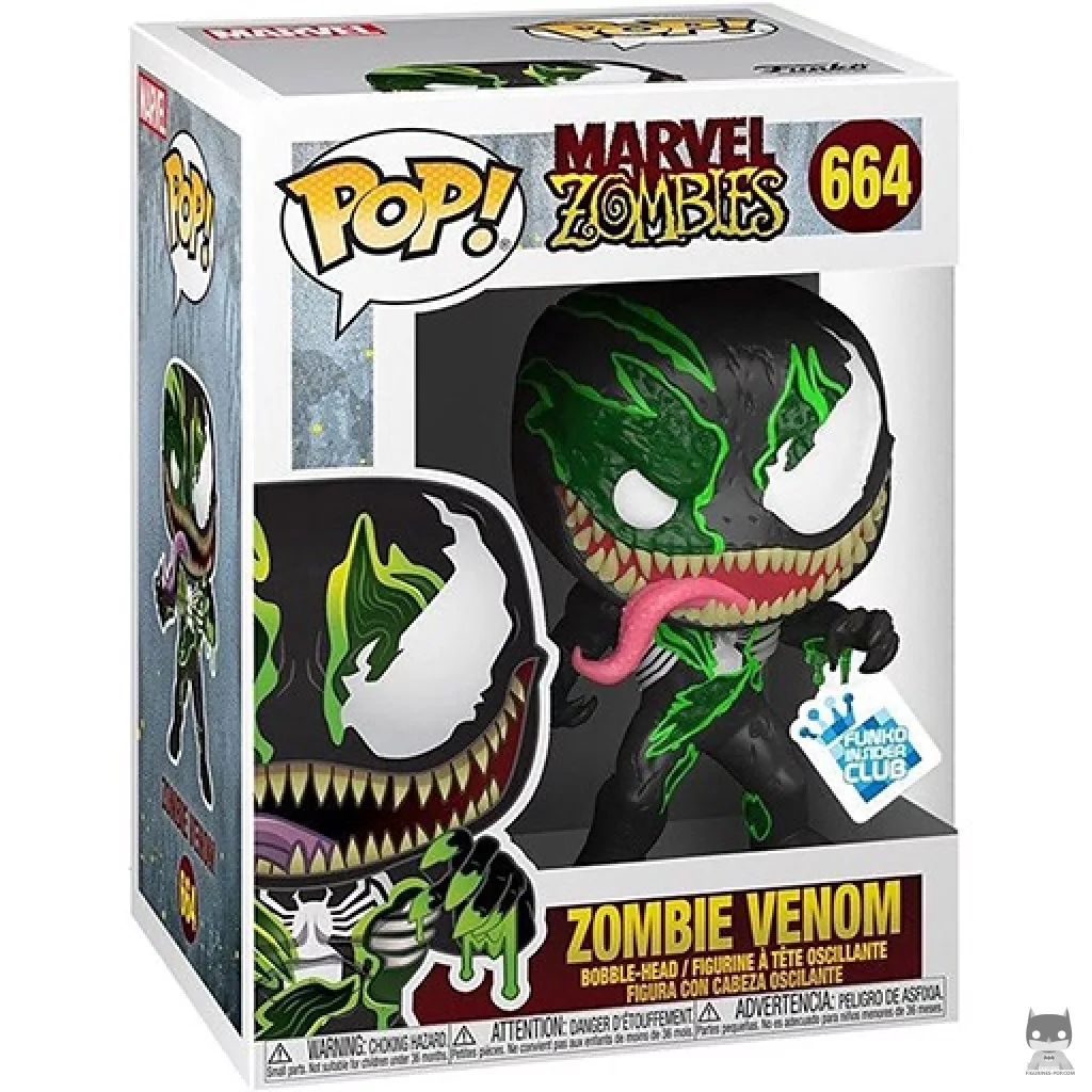 Zombie Venom Funko Pop! figure in its box