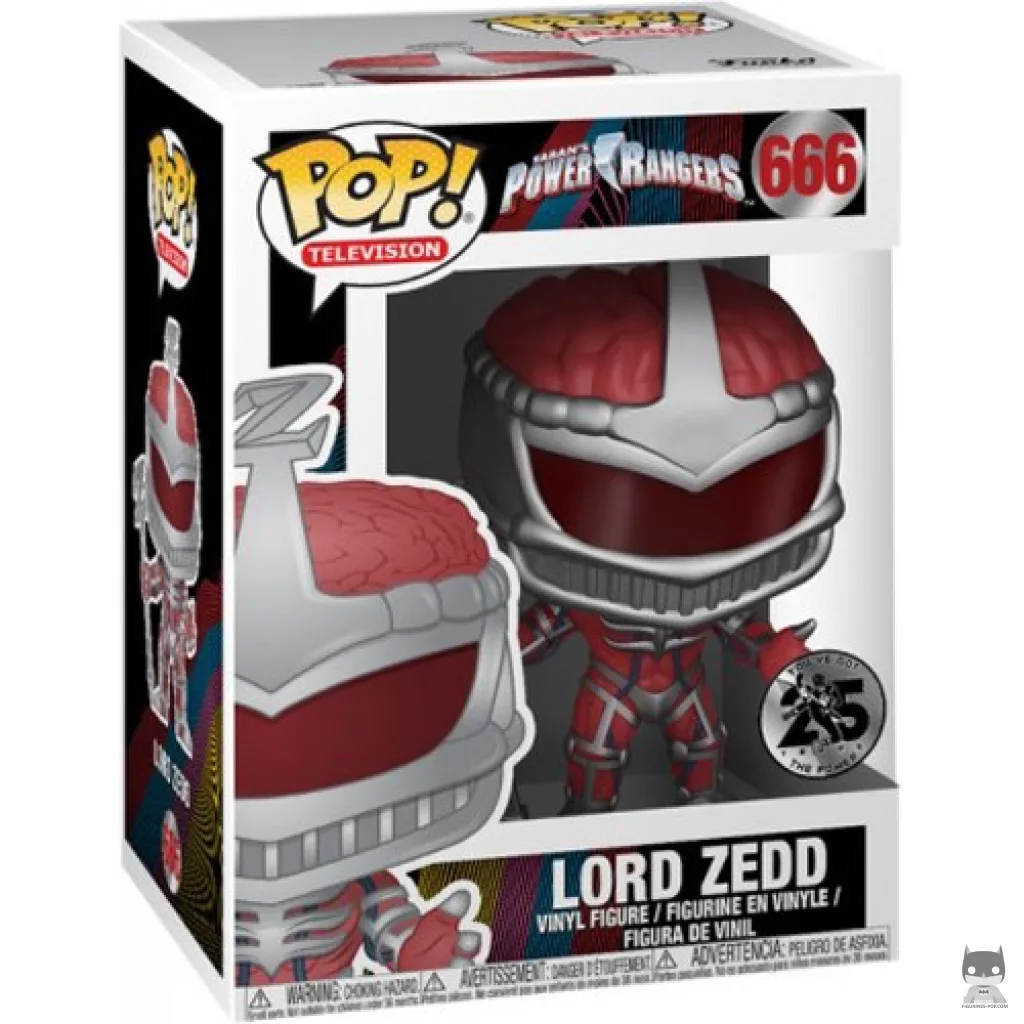 Lord Zedd Funko Pop! figure in its box