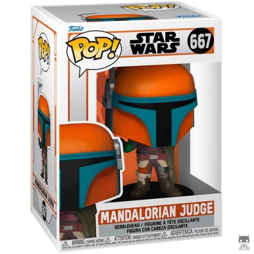 Mandalorian Judge Funko Pop! figure in its box