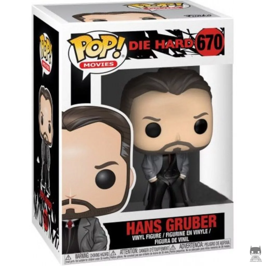 Hans Gruber with Hands in Pockets Funko Pop! figure in its box