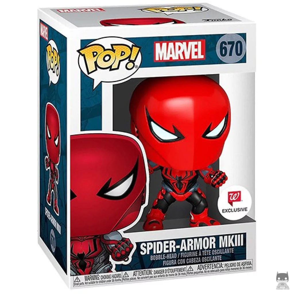 Spider-Armor MKIII Funko Pop! figure in its box
