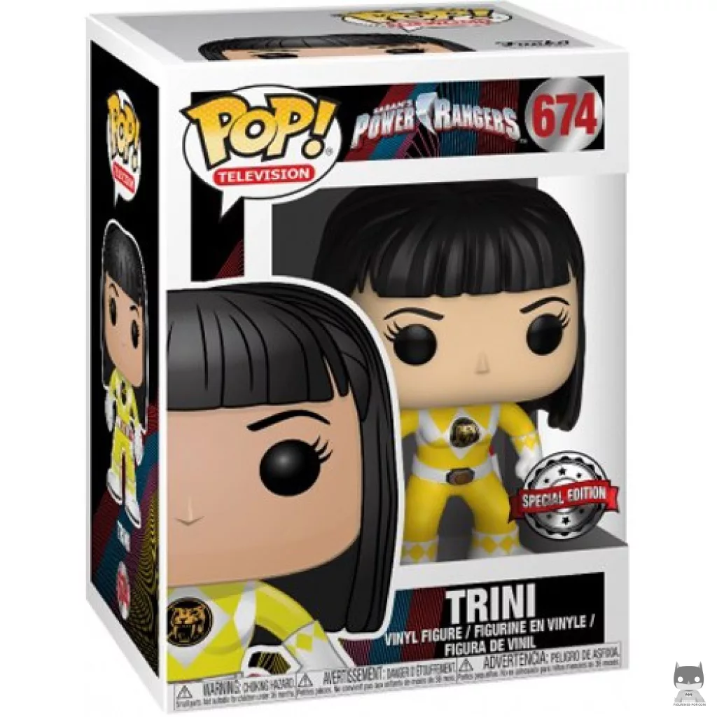 Trini Yellow Ranger (without helmet) Funko Pop! figure in its box