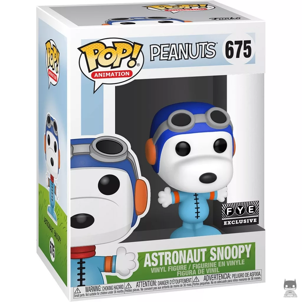Astronaut Snoopy (Blue) Funko Pop! figure in its box